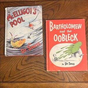 Dr. Seuss kids books | set of 2 vintage large size hardcover Dr. Seuss books